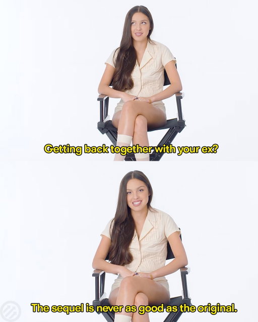 Don't send "drop dead" to your ex

Watch @oliviarodrigo rate high heels, rom-coms, going to therapy, and more at the link in bio.
