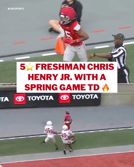 Chris Henry Jr. showing out at Ohio Stadium 🔥

(via @bigtennetwork)