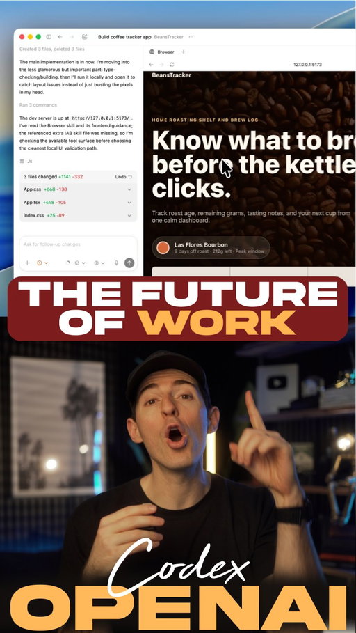 OpenAI just launched a massive update for Codex.

If you’re building anything on the internet, this will be a major unlock.

Codex can now generate fully functional previews of whatever you’re building directly in the sidebar.

This means docs, PDFs, and slides, but also full apps that you can see and test right in your workflow.

It can also create images and assets super easily using ImageGen for mockups, UI elements, and even games.

What this really means is that a lot more of your work can now be handled right in this Codex experience without you needing to leave and tab all around.

Now the sneaky most impressive thing about this Codex update…actually has nothing to do with coding.

It’s all about productivity.

The upgraded Codex is now one of the best tools in the world for automating your daily work.

So even if you don’t code, you should be using this to get your work done a lot faster.

This is my favorite feature.

Codex now has full Computer Use…meaning it can see, click, and type across any app in the background to complete whatever task you need.

It also has access to all the plugins and skills you’d want.

So you can use it to create something like your own Chief of Staff automation that scans Slack, Notion, Gmail, and Calendar and fully preps you every morning.

I’m telling you, this new Codex update will help a ton with productivity.

You can download it at openai.com or comment “AI” and I’ll send you the link directly.

Follow @kallaway for more videos like this.

#ai #artificialintelligence #tech #technology #chatgptpartner