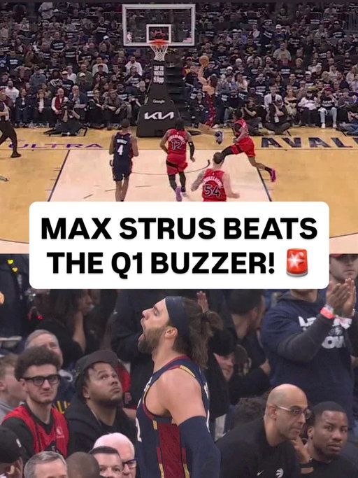 @spidadmitchell steal leads to the @maxstrus bucket to beat the Q1 BUZZER! 🚨 TOR/CLE • NBA Playoffs presented by @google • <link in bio>