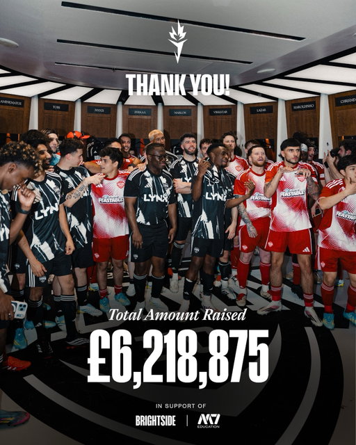 Thank you guys so much!! 💙 

This year we raised a record breaking £6,218,875 with all profits going to charity! This wouldn’t be possible without you guys, the best community in the world! THANK YOU