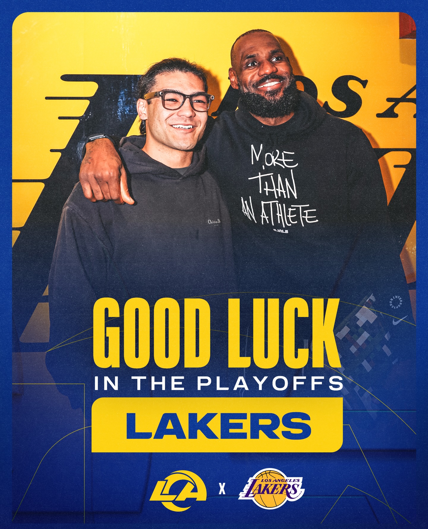Wishing the @Lakers good luck in the NBA Playoffs! 👏