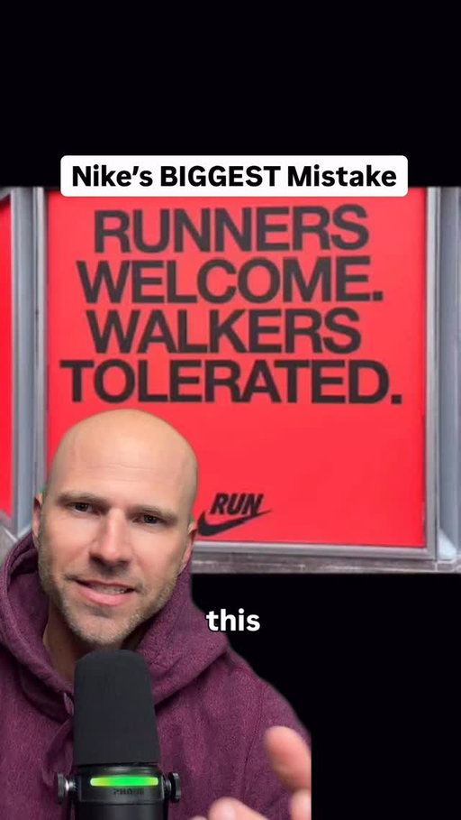 Nike’s biggest mistake? Apologizing for their brand voice. But, it’s REALLY hard for Brands to maintain the Voice that made them great when Business Goals run counter to it. Nike needs Walkers of all types to grow their business. (Setting aside the fact that this ad is getting taken way out of context) There aren’t enough runners to grow like they need to. Tough predicament! 
But just remember: the worst thing you can do is have people feel nothing about your brand. 💡
#Nike #BostonMarathon