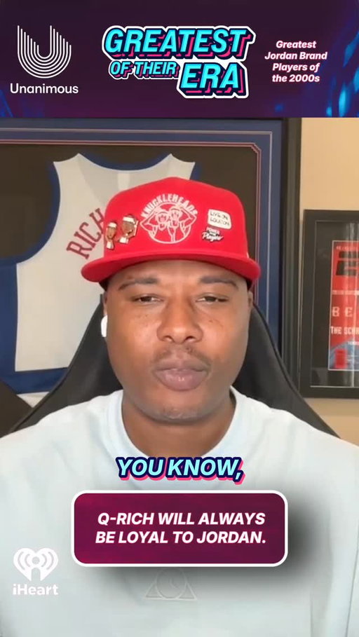 Reebok came with a meal ticket.

Q already knew what his agent was about to say.

Twenty-six years later, everything in his office is still Js.