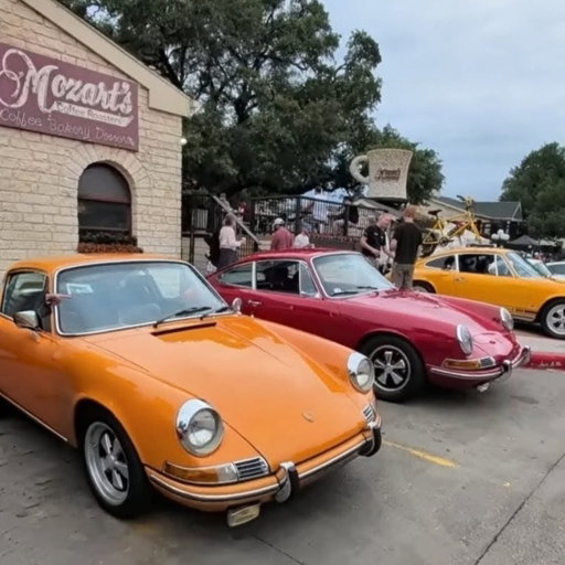 Flat six engines and coffee in hand! 🚗☕️🥐
Another fantastic turnout for the Hill Country Region Porsche Club of America Cars, Coffee & Croissants event at @mozartscoffee. From stunning classics to modern marvels like these colorful 911s, there's no better way to spend a morning than meeting friends old and new to chat cars by the lake. 
Which Porsche caught your eye today? Let us know below! 👇

#HCRPCA #PorscheClub #CarsAndCoffee
