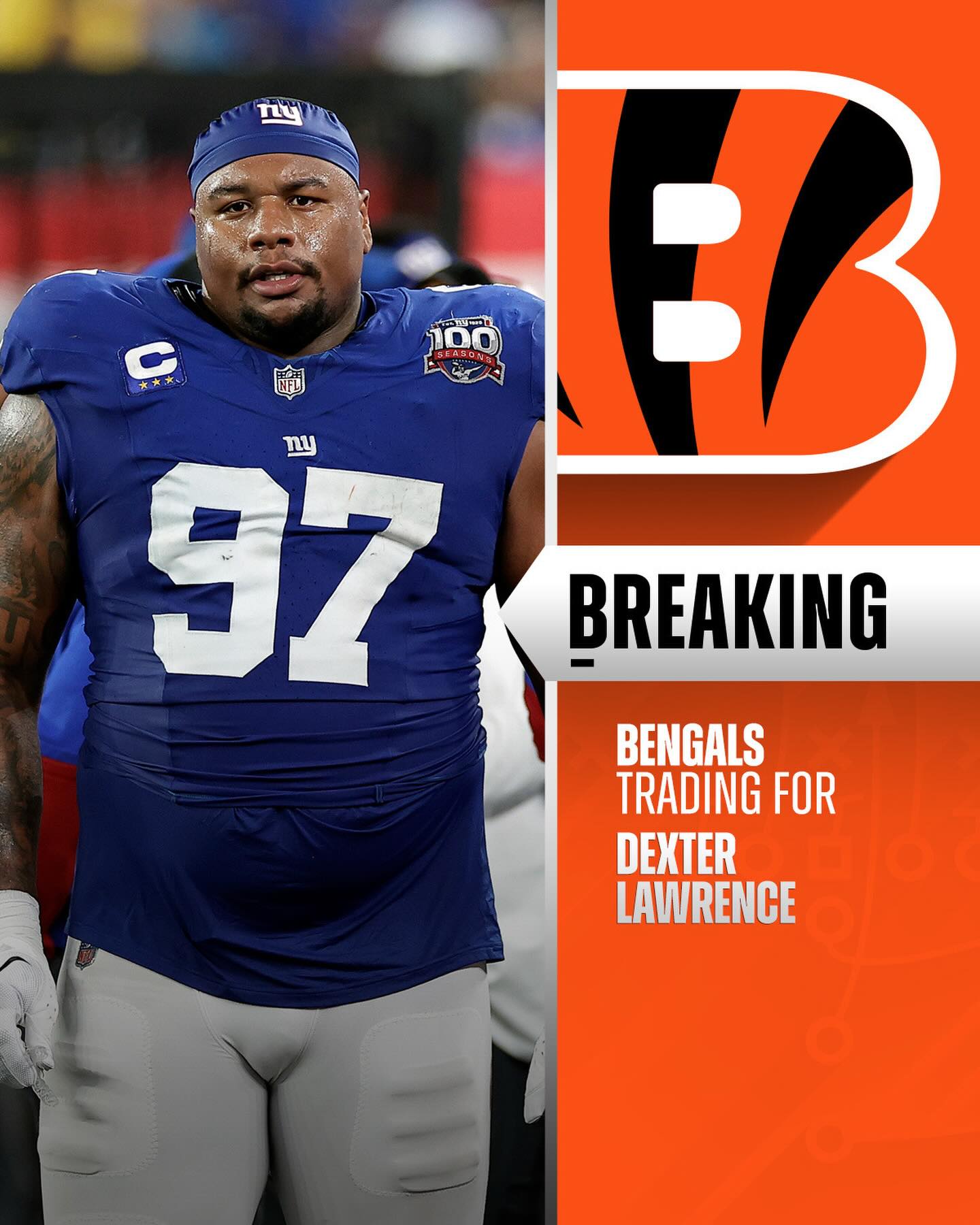 TRADE: Bengals trading for DT Dexter Lawrence in a deal that includes the No. 10 overall pick heading to the Giants. (via @rapsheet, @mike_garafolo)

📸: Adam Hunger/AP