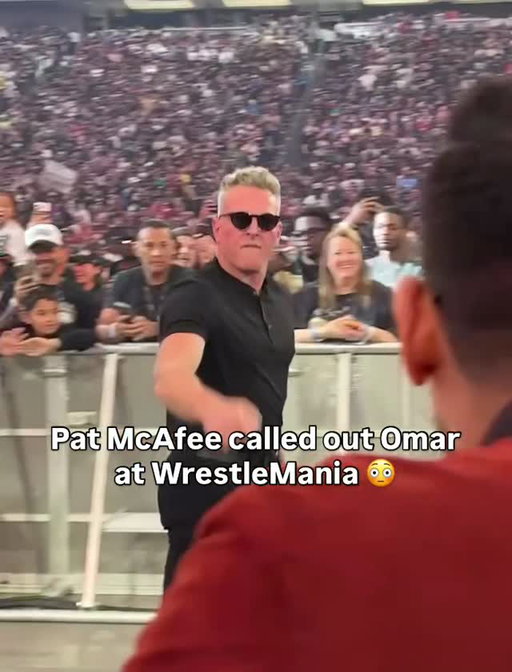 What’d @omar do? 😦 #WrestleMania