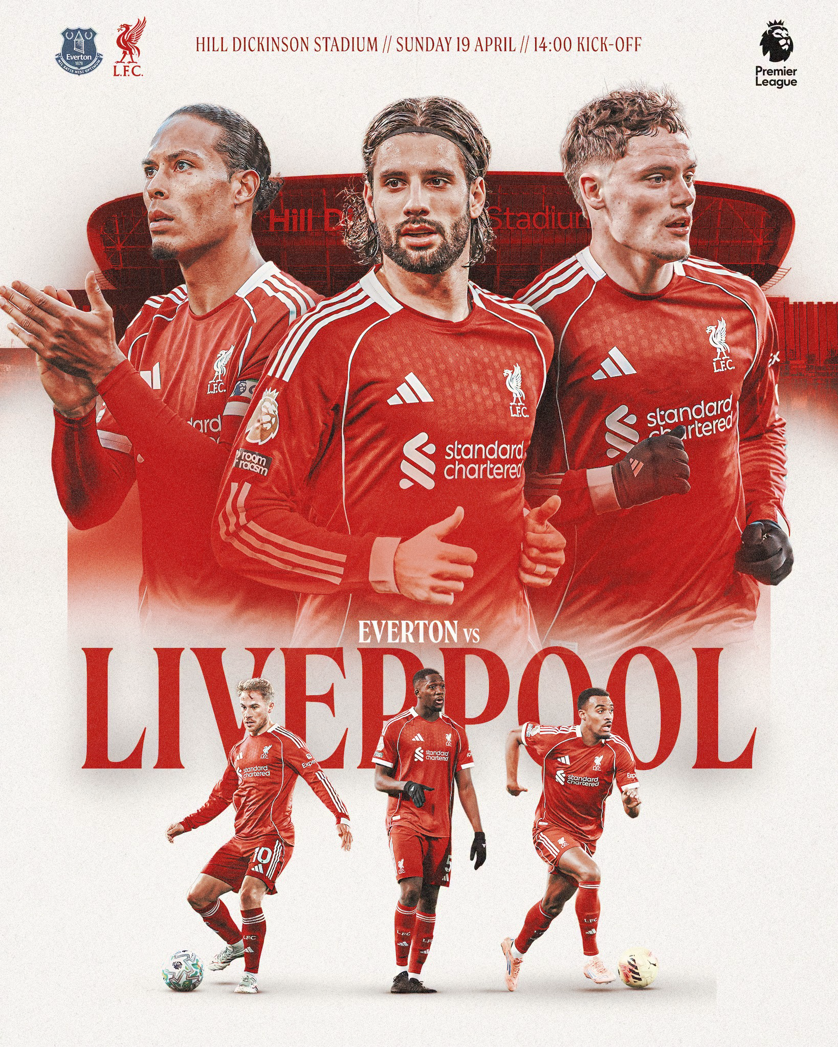 The first Merseyside Derby at the Hill Dickinson Stadium awaits 👊🔴 #EVELIV