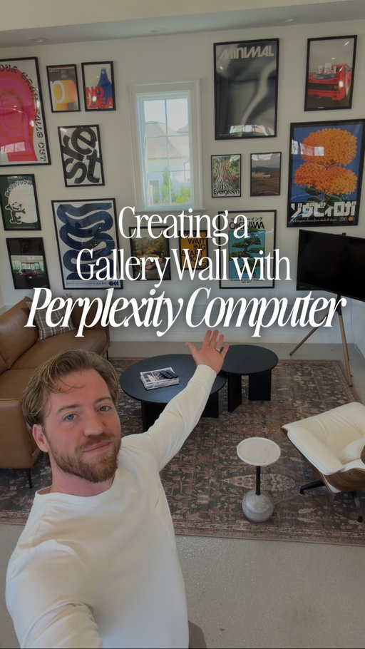 I just used @perplexitycomputer to design my gallery wall. Here’s the story. 

Comment “Computer” and I’ll show you how else I use it in my life & business. I’ll also send you the prompt I used to build the gallery wall layout app. 

#perplexitypartner #design #interiordesign #ai