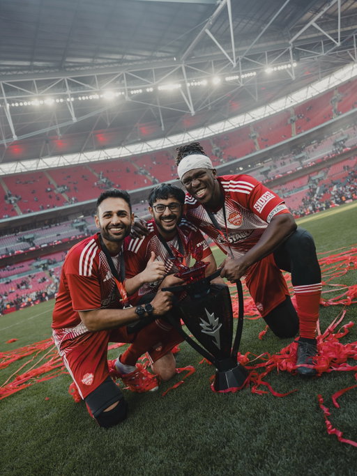 Played in Wembley for the second time! I wanted to score so bad, I am sure some of you will be disappointed, at the end of the match I was sitting in the corner, heartbroken but I kept smiling and I thought I am not doing this again phir meine kaha bhaad mein jaaye I am not giving up here. I’ll be better and I’ll try harder next time! Thank you so much tum sab ka tum logo ke bina ye possible nhi hai 
Baaki video la rahe hai jald hee! 
gulabi dil gulabi dil