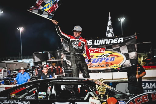 Winners in Alabama! 

FR8 Racing parked it in victory lane at Montgomery Motor Speedway after a dominant performance in the Rumble by the River 125. @jakegarcia_35 set the tone early and never looked back. 

Huge congratulations to the entire team for putting together an incredibly fast car and executing all night long!