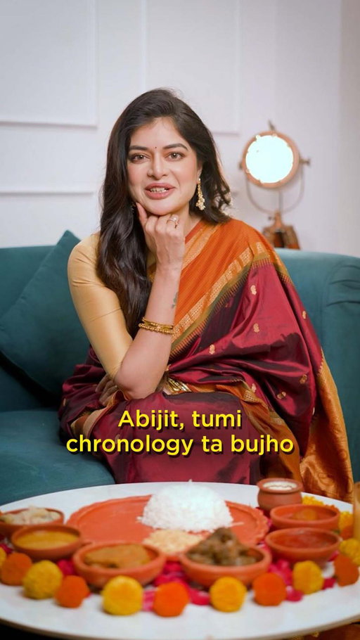 Khabar niye pagol nahole tumi Bangali e hole na 
Kintu expert hote gele sequence tao jante hoy… ask Madhumita Sarcar 

#BangaliVibes #SunriseMasala #TasteOfBengal #MadhumitaSarcar #FoodReels TrendingReels