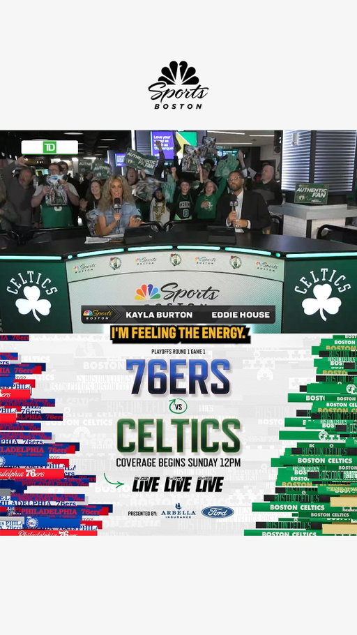 Don't forget Celtics have pre and postgame coverage HERE on NBC Sports Boston all series long! 🍀