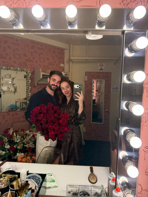 Today marked Conners 20th time seeing me in @chicagomusical 🥹😭 he’s my rock, my foundation, my everything. I can’t believe I only have two weeks left of my run in Chicago. But, I’m so excited to see what’s next for us. I love you so much Conner. Thank you for not only helping me live my dream, but believing in it 🤍✨