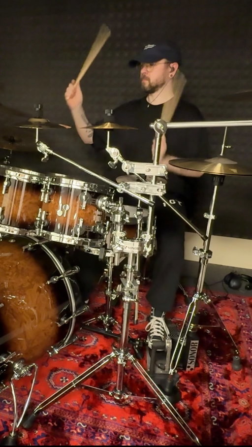 Drums are in the booth finally and one of favourite songs to play when I was younger was Almost Easy by Avenged Sevenfold