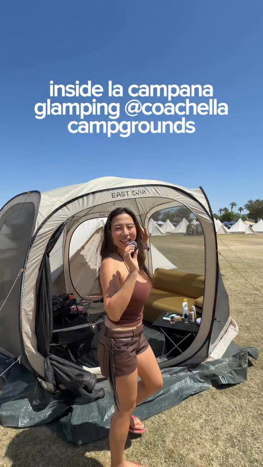 “hows camping at coachella” - la campana at coachella grounds - so fun and convenient. Linked everything in my storefront. 

#coachella #coachella2026 #carcamping