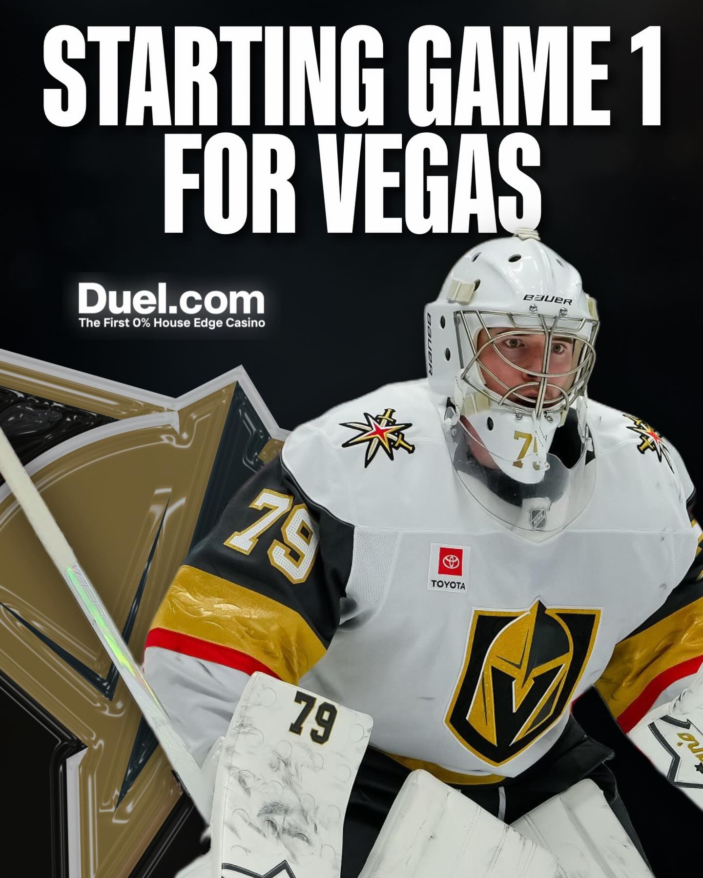 BREAKING: Carter Hart 🇨🇦 is the #Knights 🇺🇸 starting goaltender for Game 1 against Utah.

Hart, 27, went 11-3-3 with an .891 SV% and 1.64 GSAx with Las Vegas this season.

The other options included: Adin Hill, who went 10-9-6 with an .871 SV% and -9.75 GSAx, and Akira Schmid, who went 16-10-6 with an .893 SV% and 8.38 GSAx.