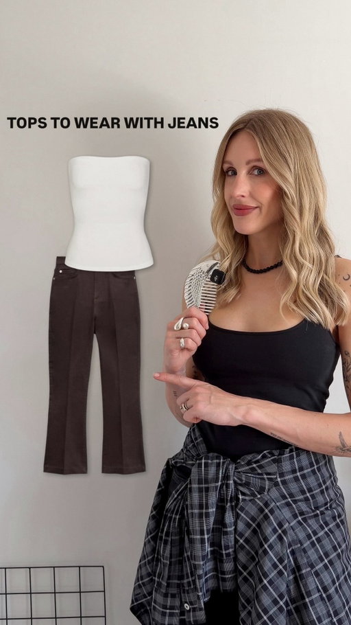 What tops to wear with jeans 👖🤍 Comment STYLE and I’ll send you the pairings https://liketk.it/67vKQ