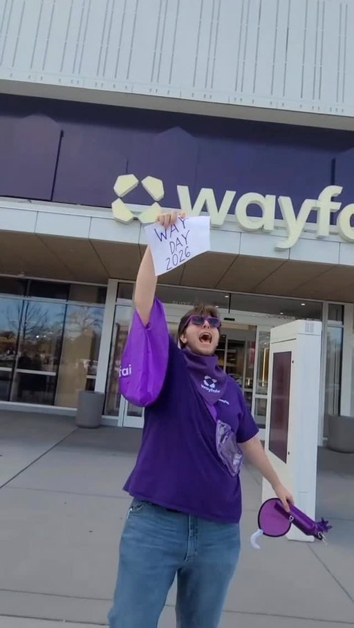 This is what Way Day does to a person… especially when you see the deals IRL 🤩

Come visit @wayfair_chicago or @wayfair_atlanta and shop the biggest sale of the year in person. April 25–27 🛒