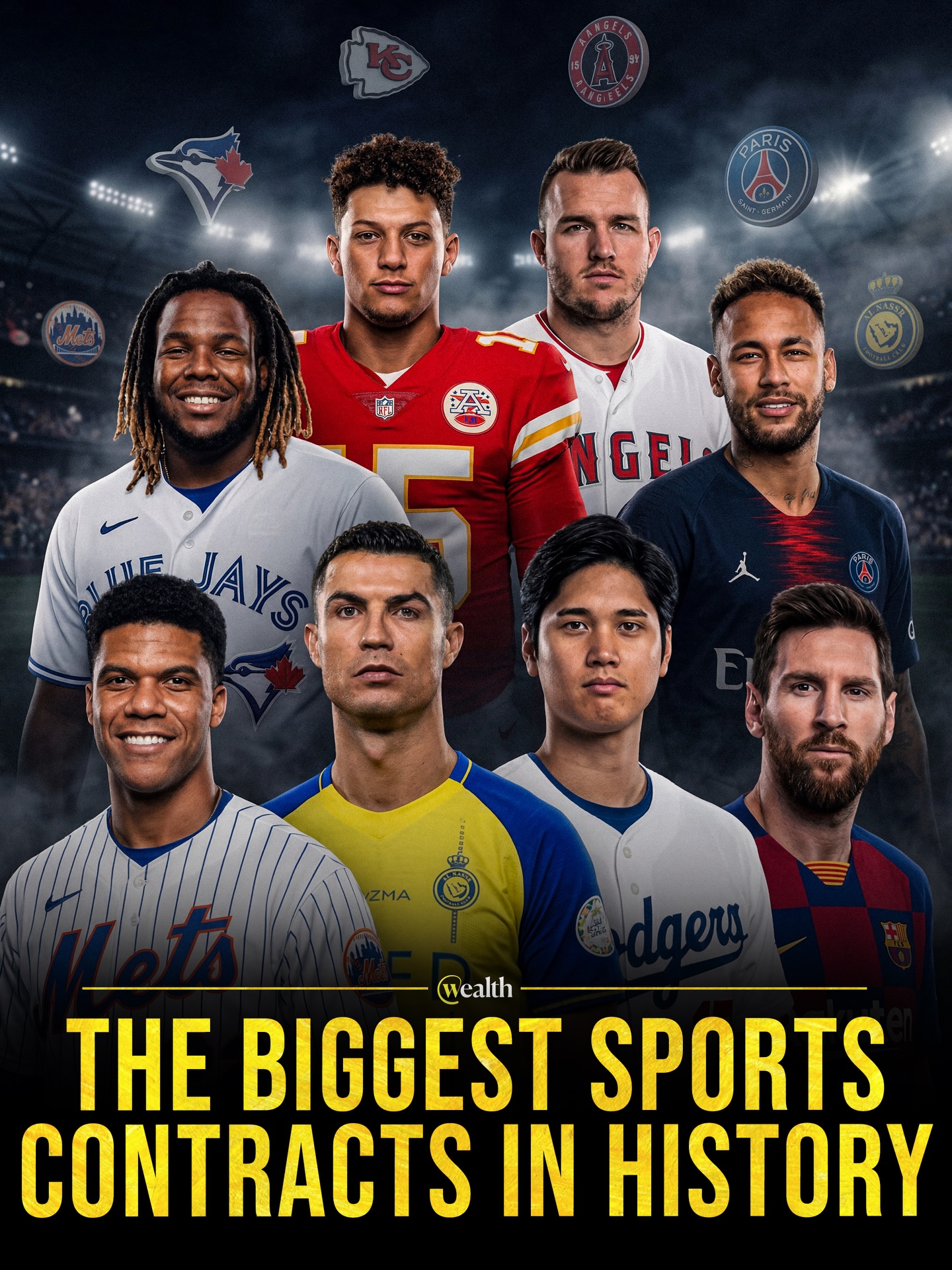 Sports money has gone fully widescreen. 💰

Juan Soto’s $765 million Mets deal now sits at the top, with Cristiano Ronaldo and Shohei Ohtani right there at the $700 million line. Those numbers look like salary. They also function like distribution deals, because one player can carry tickets, TV attention, global clips and a decade of identity.

That’s the part these contracts keep proving. The richest franchises aren’t buying a season. They’re buying continuity in a sports economy where attention is the scarce asset, and the very best athletes bring their own market with them.

#SportsBusiness #Sports #AthleteContracts #PlayerSalaries #JuanSoto