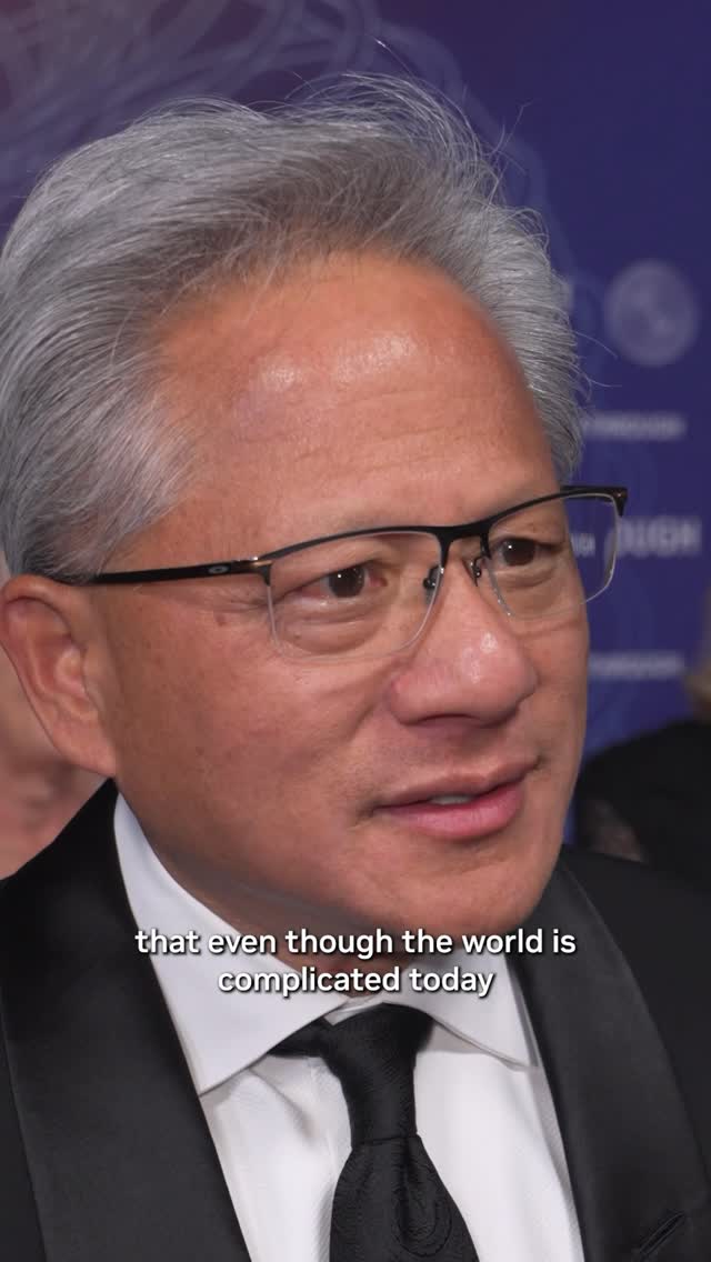 NVIDIA Founder and CEO Jensen Huang joined the world’s leading scientists, technologists, and innovators at the 12th @breakthrough ceremony.

On the red carpet, he shared why science is a team sport, and what it means to celebrate the people pushing humanity forward. 🔭

Don’t miss the full show, including a special inaugural announcement from NVIDIA CEO Jensen Huang, premiering on YouTube next Sunday, April 26 at 12PM PT. #BreakthroughPrize