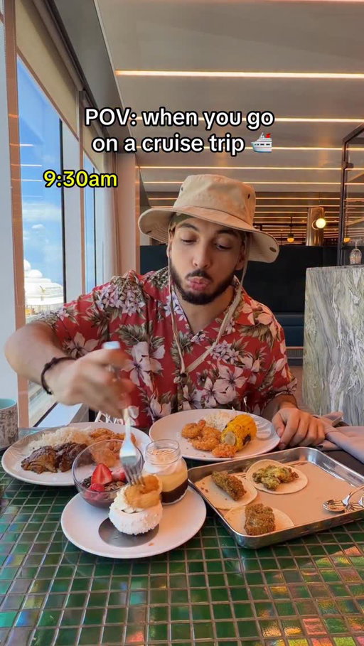 @virginvoyages never not eating 😋🤣🛳️ #kelperez