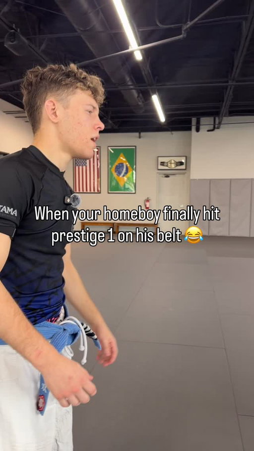 When bro, finally hit prestige on his belt 😂
.
.
.
#jiujitsu #bjj #foryoupage