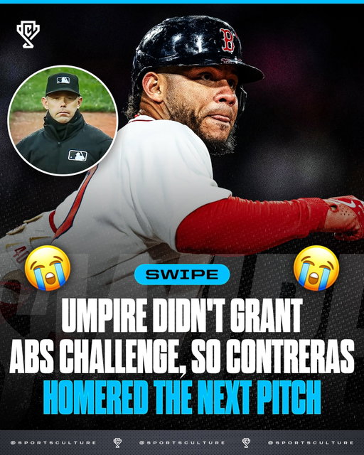 Willson Contreras: 1. Umpire: 0. 😭😭

Bro CRUSHED the ball after the ABS challenge was unsuccessful 😳

Bro said ‘fine I’ll do it myself’ 😂

Follow US (@sportsculture) to stay tapped in if you love sports 🔥
