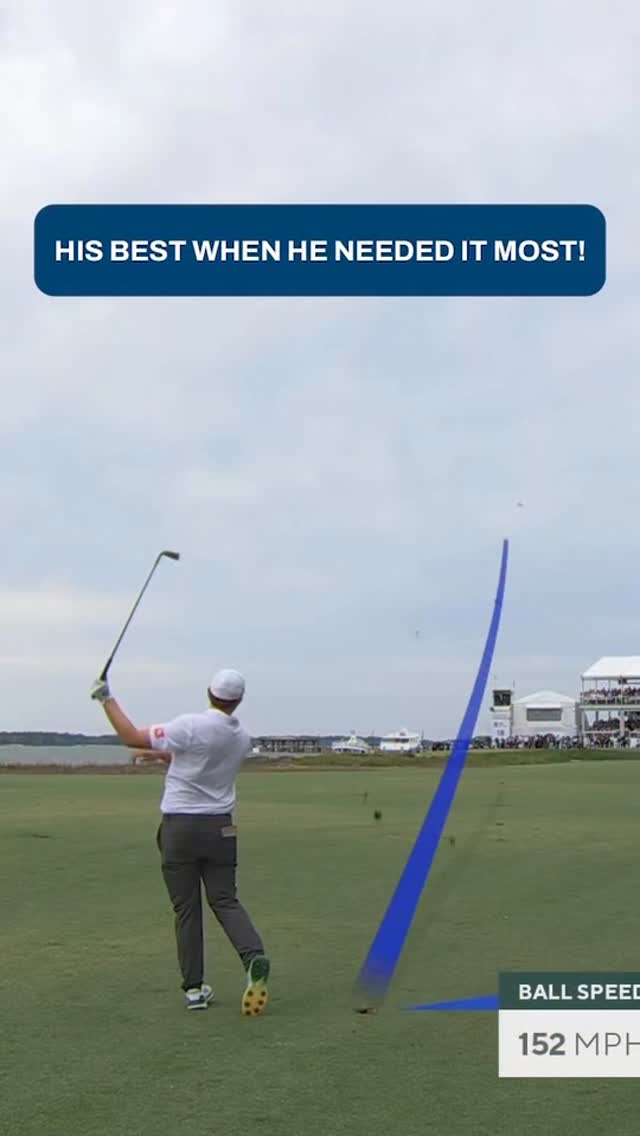 Matt Fitzpatrick hits it to 13 feet on the first playoff hole.