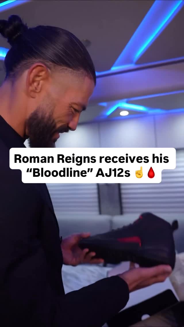 The Tribal Chief approves of his “Bloodline” Air Jordan 12s 🔥☝️

(via @romanreigns)