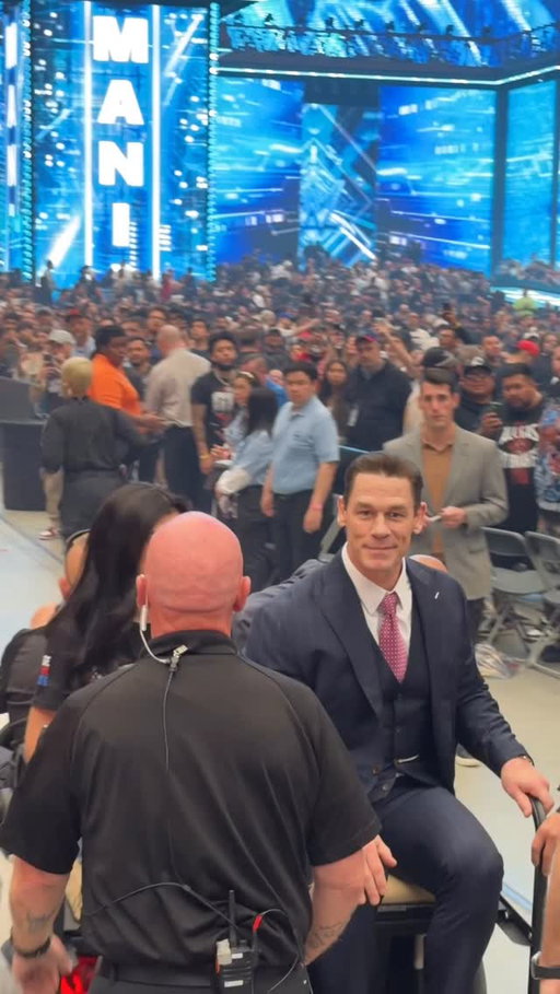 Main character exit only @johncena 🐐

@allegiantstadium 

#WWE #VegasSports #VegasEntertainment #WrestleMania42