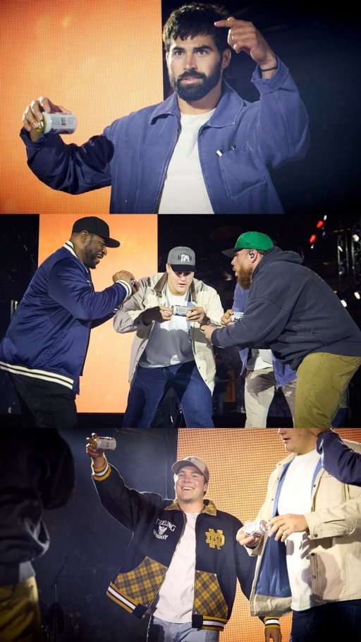 Special shoutout to @jerome36bettis, @riley.jleonard, @sam_hartman10 & @jalt16 for joining us on stage! We’ll be talking about this night for a long time.