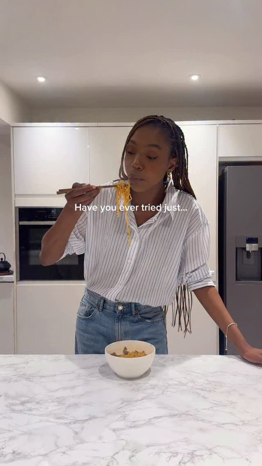 One of the 3 ways I eat my favourite noodles, I eat it as a snack/or full meal depending on the mood! If you come to my house past 7pm uninvited, you are probably having this 🤭

Super easy to make, just make sure you leave the pot open and let simmer after the first 3 minutes, I add little bits of hot water until I get my desired texture, don’t let it become soggy. (I don’t follow the instructions on the packet)