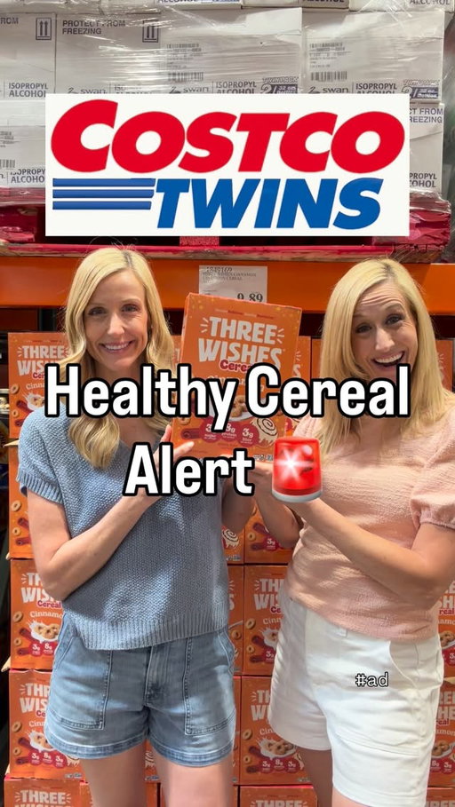 #ad 🥣✨ HEALTHY CEREAL ALERT ✨🥣

You guys—our wish just came true 😍
Three Wishes Cinnamon cereal is officially at Costco and it is SO good.

Grain-free ✔️
Only 3g sugar ✔️
8g protein ✔️
Simple ingredients you can actually pronounce ✔️

No weird processed stuff… just a better-for-you cereal that actually tastes GOOD 🙌

This is one of those Costco finds you grab while you can 👀
Run before it sells out 🏃‍♀️ #costco #costcofinds #breakfast #cereal