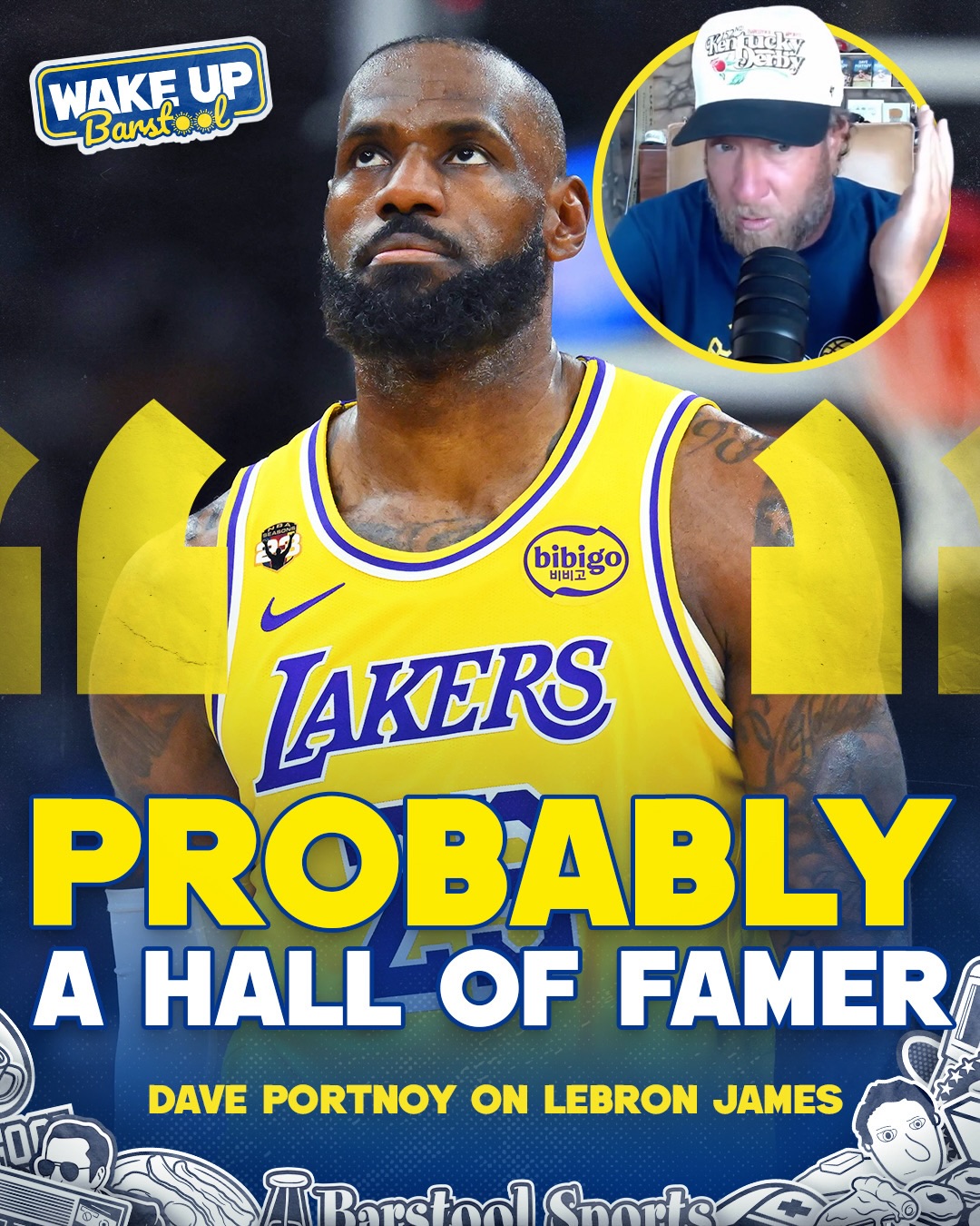 Credit to @stoolpresidente for stating that LeBron James is probably a Hall of Famer