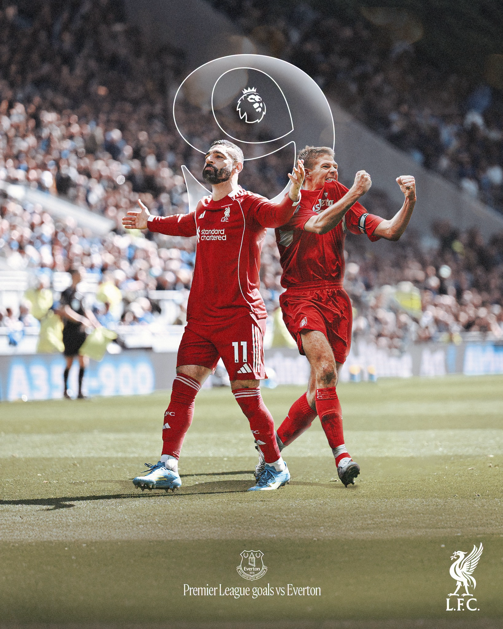 Salah 🤝 Gerrard 

A record-equalling ninth Premier League goal against the Blues ⚽️