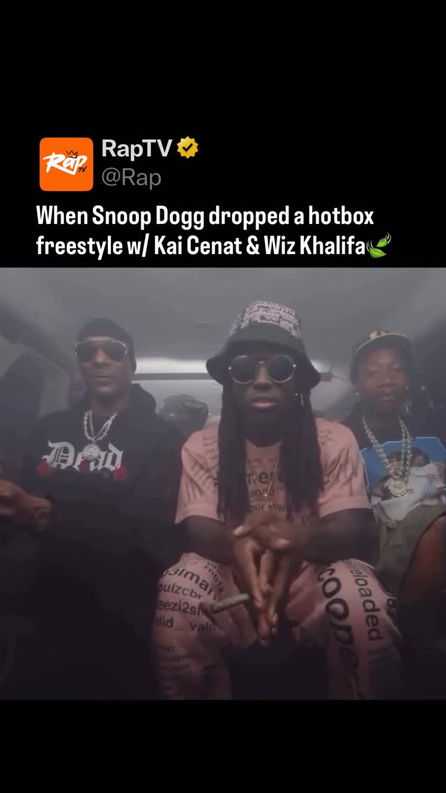 Happy 4/20‼️

Throwback to Snoop Dogg dropping a freestyle while hotboxing a van with Wiz Khalifa on Kai Cenat’s stream🔥

Would y’all hop in this van⁉️
