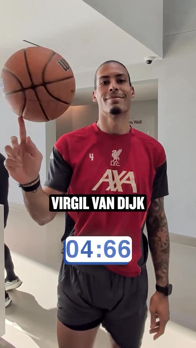 What can’t Virgil do?! ⚽️🏀

One take from Szoboszlai. Infinite aura from Van Dijk 😮‍💨

#NBAPlayoffs