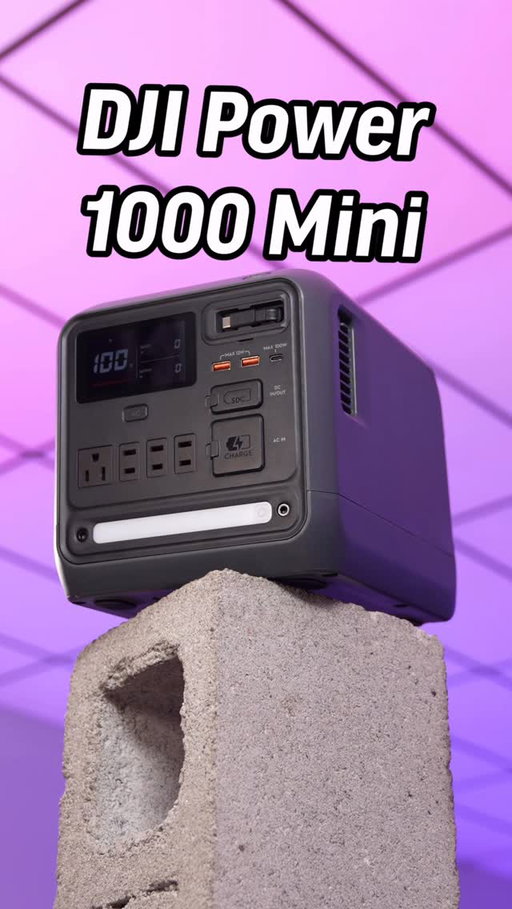 Worlds Smallest 1 kWh Battery...Check out the new DJI Power 1000 Mini. Link in Bio 👀 #dji #powermini #powerbank #partner @djipower_global