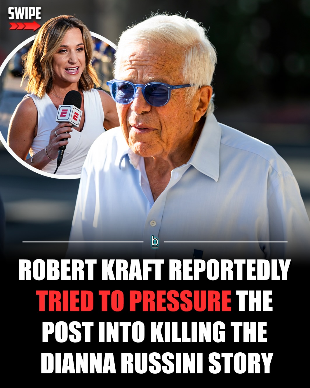 Once New England Patriots owner Robert Kraft got wind of the explosive Dianna Russini and Mike Vrabel story, he tried to pressure the New York Post into killing it. That’s the “Patriots’ way,” after all. 😬

According to reports, Patriots owner Robert Kraft attempted to intervene before the New York Post published the scandalous photos of former ESPN and The Athletic reporter Dianna Russini and Mike Vrabel by having crisis strategist pressure the paper to kill the story. ❌

Reports indicate that The Post — which published the photos of Russini and Vrabel canoodling at a high-end Sedona resort after TMZ passed on them — gave Vrabel a “longer time to respond than what is considered industry norms, and Kraft took advantage of that extended timeframe to put pressure on the reporter and the newspaper.”

🗣️ - “A notorious crisis strategist made the call but was unsuccessful in neutering the story,” reported InTouch.

The Post reportedly told Vrabel and Russini it would pull the story if either could provide compelling evidence supporting their claim that the resort visit was an innocent group outing, but neither could. 

The Athletic also asked Russini for similar proof, which she was unable to provide. 👎

While The Athletic initially backed Russini, further investigation caused them to reevaluate their stance and are now investigating her reporting. Russini resigned from the New York Times’ owned outlet last week but did not accept any blame.

Vrabel, meanwhile, has been entirely MIA since the story went public. Boston reporters believe that Vrabel is going to, at the very least, have to address the team about the incident or he risks losing the trust of the locker room. 🏈

Despite the growing controversy, the NFL confirmed it is not investigating Vrabel under the league’s personal conduct policy.

The Patriots have the 31st pick in the first round of this year’s NFL Draft, which will kick off in Pittsburgh on Thursday night.

Follow 👉 @brobible for all things “dude” 😎 

#nfl #football #guys #dudes #men