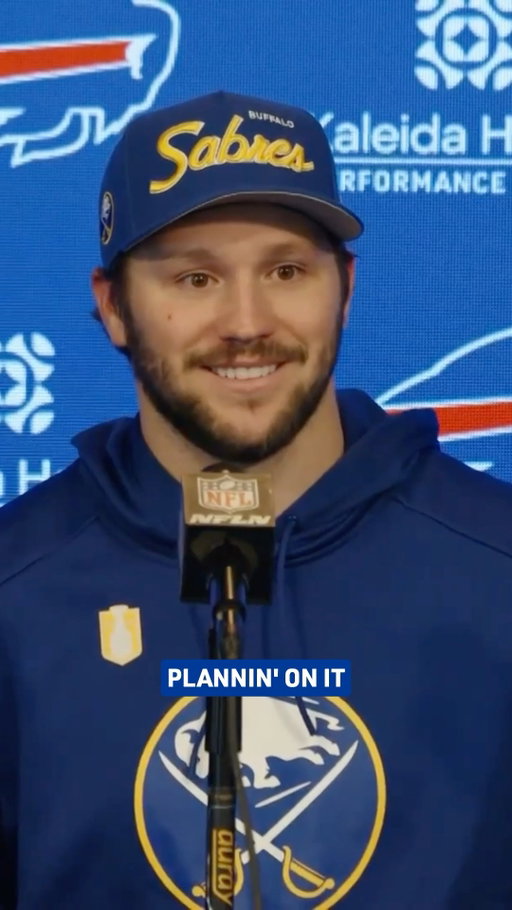 QB1 is ready for some playoff hockey. 😏 

@joshallenqb x @buffalosabres