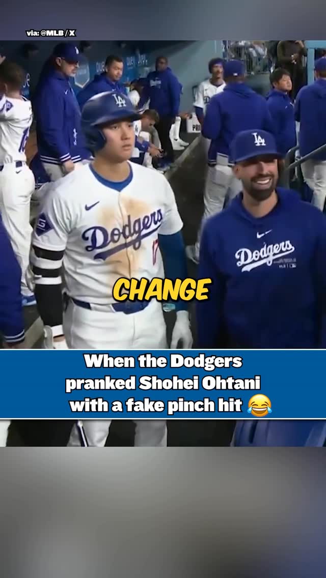 Shohei Ohtani really thought the Dodgers were about to pinch hit him 😭

(via @mlb) 

#dodgers #shoheiohtani #mlb #funny