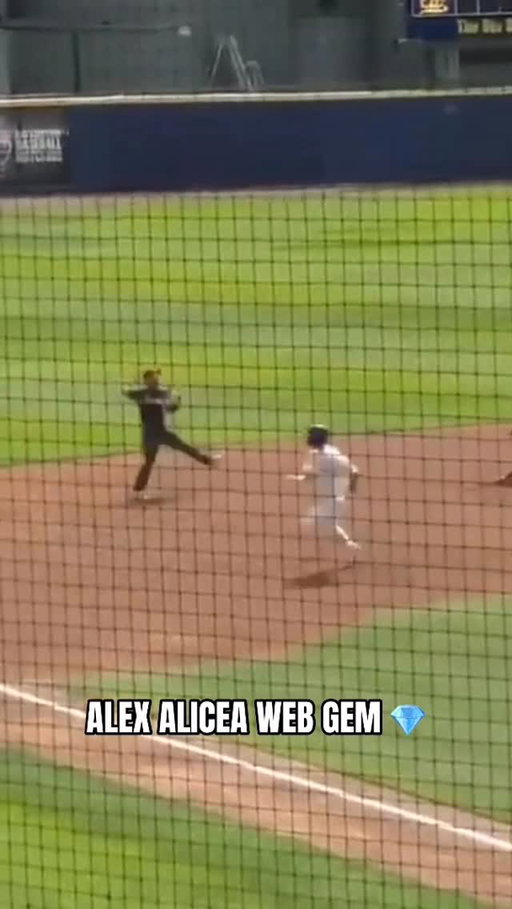 What a throw across the diamond by Louisville SS Alex Alicea 🔥