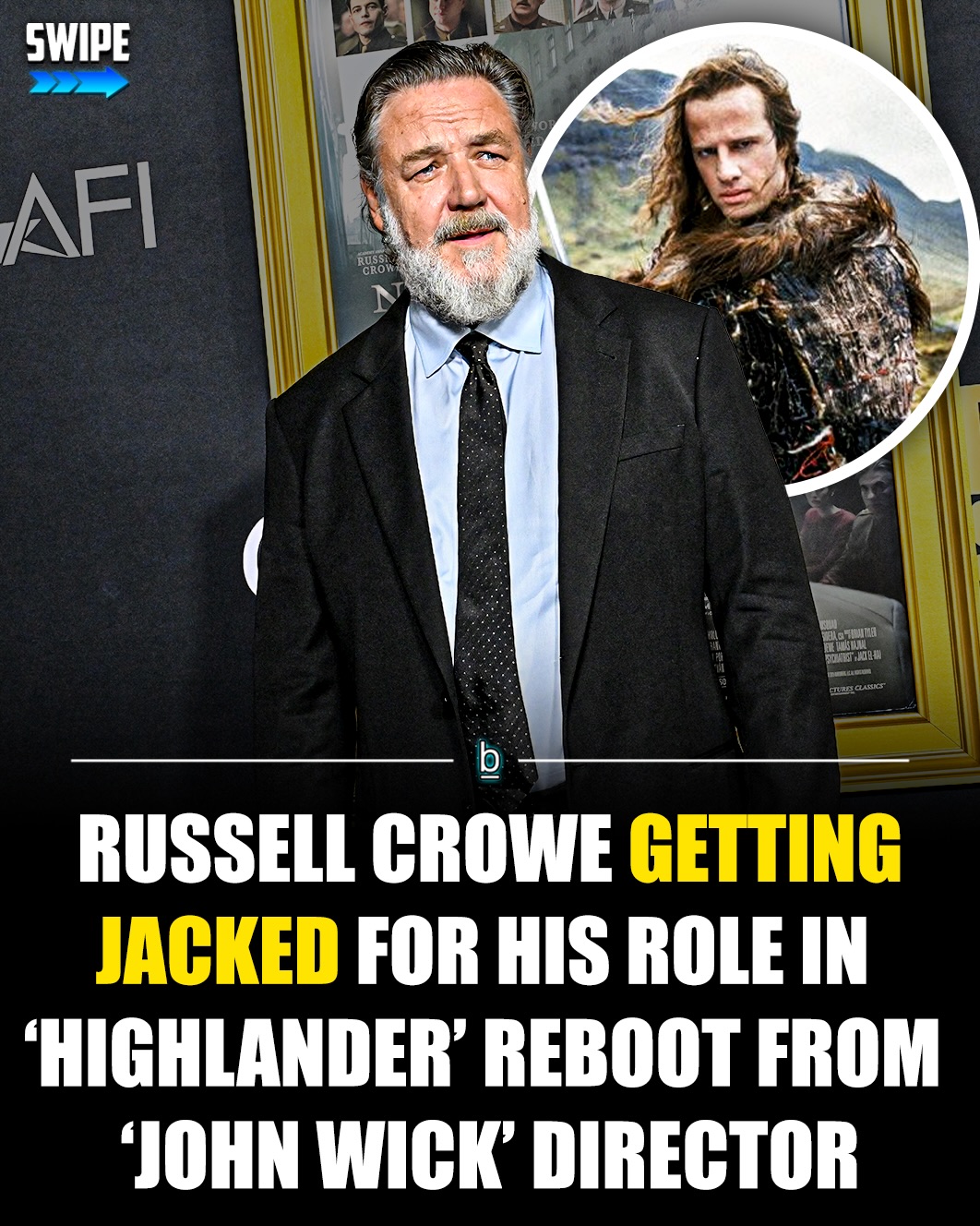In the early 2000s, Russell Crowe was one of the biggest actors in the world. And while he’s remained a respected actor all the while, it’s been quite some time since he’s been in “movie star” shape. 💪

His upcoming role in Chad Stahelski’s Highlander reboot looks set to change that, though.

Over the weekend, the Oscar winning Aussie actor posted a workout photo on social media showing visible progress as he trains to recapture something close to his Gladiator-era physique for his role in the upcoming Highlander reboot. 🍿

Russell Crowe is playing Juan Sánchez-Villalobos Ramírez — the immortal mentor role made iconic by Sean Connery in the original 1986 film — opposite Henry Cavill in the lead role of Connor MacLeod/Highlander.

In recent years, Crowe has starred in films such as Unhinged, Thor: Love and Thunder, The Greatest Beer Run Ever, The Pope’s Exorcist, Land of Bad, The Exorcism, Kraven the Hunter, Nuremberg, The Weight, and Beast. 🎬

Last week, footage from the production was shared at CinemaCon during Amazon MGM’s presentation and showcased brutal action sequences described as echoing Stahelski’s iconic John Wick films — including a neon-drenched fight at a crowded rave, sword duels, and motorcycle chases. ⚔️🏍️

Cavill is heard declaring “I am Connor MacLeod, who was born in 1518, and I am immortal,” while Bautista’s Kurgan warns him: “When my sword changes history, you will have a front-row seat, Highlander.” 🔥

The footage ended with a montage of various characters proclaiming, one after another: “There can be only one,” which is the iconic tagline from the film.

Currently scheduled to release in 2027, Stahelski’s Highlander stars Henry Cavill, Russell Crowe, Dave Bautista, Marisa Abela, Karen Gillan, Djimon Hounsou, Jeremy Irons, Max Zhang, and Drew McIntyre. 👍

The project does not have an official release date at this time.

Follow 👉 @brobible for all things “dude” 😎 

#movies #movie #guys #men #dudes