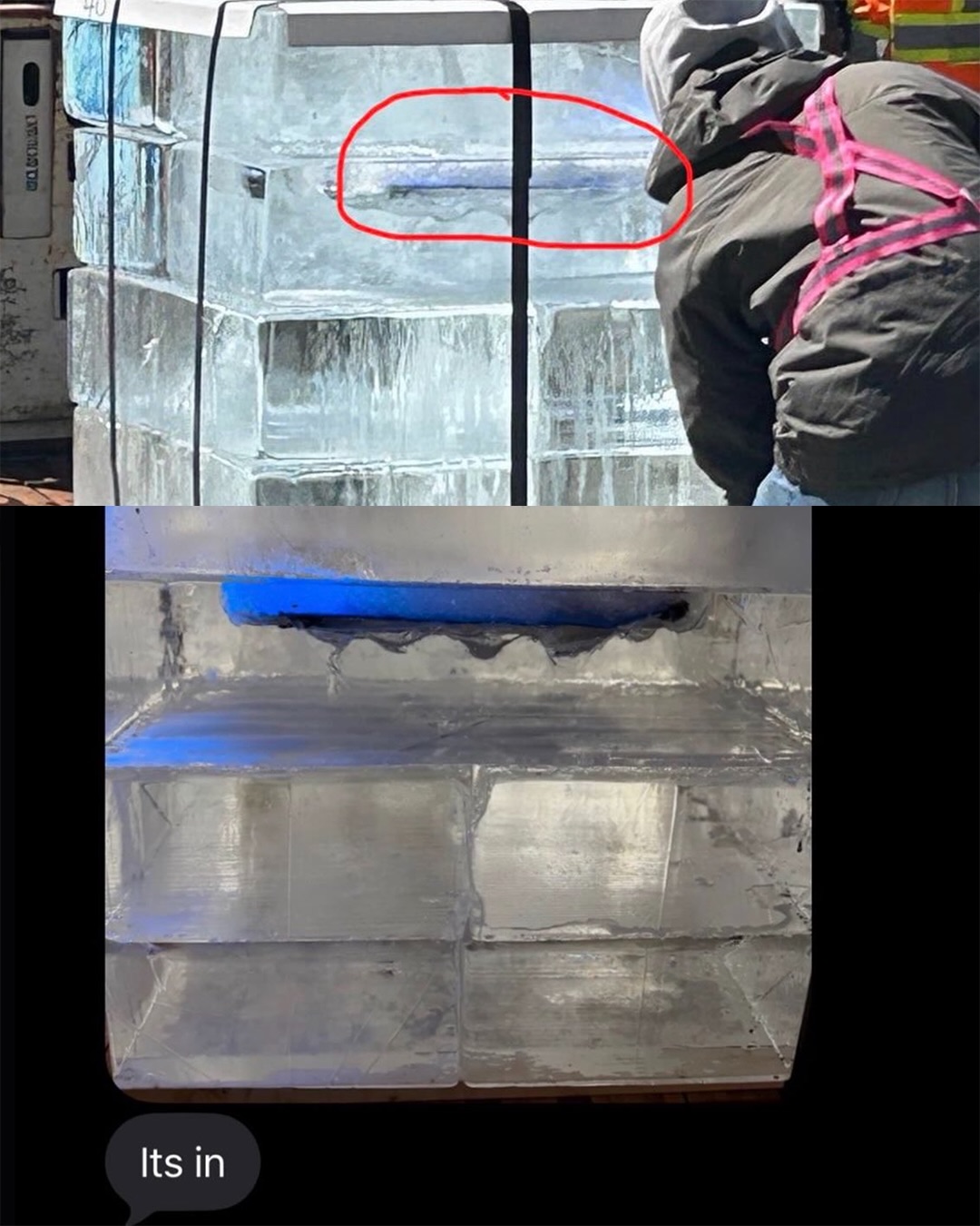The hunt for “Iceman” continues.

On Monday, reports started to surface claiming that massive ice structures were being built in Toronto. Then, Drake took to IG Stories where he posted Google map coordinates with the caption: “Release Date Inside.”

These coordinates pointed fans to a Toronto neighborhood where the ice structures were being assembled. On his second PlotttTwistttttt instagram account, Drake seemingly explained how the construction site fits into the “Iceman” rollout. Fans were told they are not allowed to touch the ice structure and must wait for the ice to melt on its own. 

Adding to his ominous Iceman persona is Drake’s continual allusion to other “Icemen.” A video of Drake standing near the ice blocks showed him wearing a Packers jacket. This is seemingly a playful jab at Caleb Williams who quarterbacks Green Bay’s biggest rival, the Chicago Bears.

What could be inside these huge ice structures?