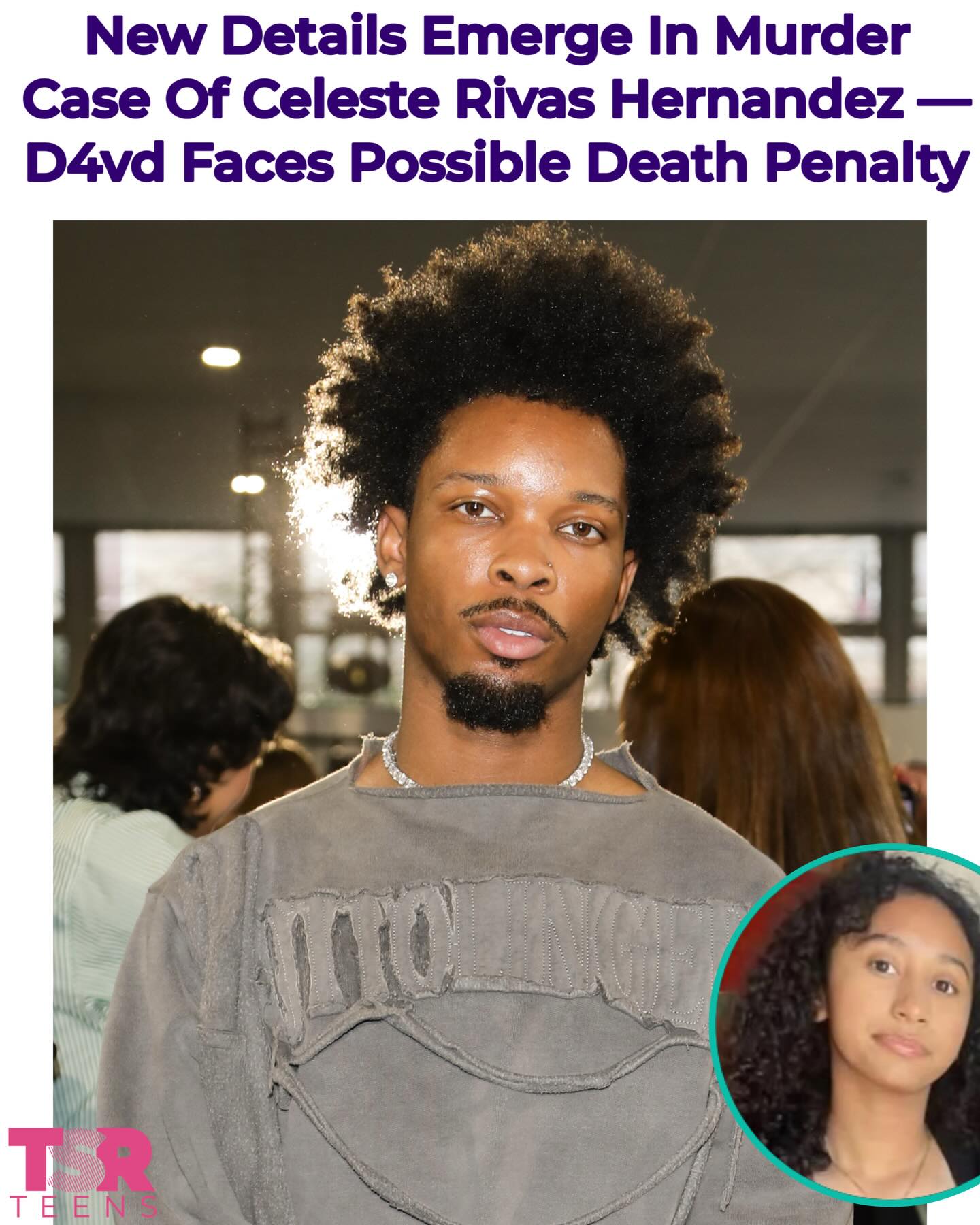 TSR Staff China! @China_lovelace
_________________________
TeaMates, disturbing details have emerged in the case involving singer #D4vd, and the murder of #CelesteRivasHernandez. According to @apnews, prosecutors say a criminal complaint alleges the singer, born David Burke, engaged in continuous sexual abuse of the 14-year-old from September 2023 through September 2024.
_________________________
Prosecutors allege he killed Celeste with a sharp object on or around April 23, 2025, the date she was last known to be alive, and was headed to the singer’s house in the Hollywood Hills. Two weeks later, her body was mutilated. The murder charges included special circumstances, including lying in wait, committing a crime for financial gain, and murdering a witness in an investigation, which could carry the death penalty. _________________________
In addition, Burke is also charged with lewd and lascivious acts with a person under 14 and mutilating a body. His attorneys said he was innocent in a statement released after homicide detectives arrested him on Thursday at a home in Hollywood. “Let us be clear — the actual evidence in this case will show that David Burke did not murder Celeste Rivas Hernandez and he was not the cause of her death,” the lawyers said. _________________________
Los Angeles County District Attorney Nathan Hochman also spoke out during a press conference on Monday, calling the case “a parent’s nightmare.” “Celeste, a 14-year-old at that time, went to Mr. Burke’s house in the Hollywood Hills. She was never heard from again.”✍🏾#TSRStaffAS #TSRStaffTC SWIPE 📷:(@gettyimages)