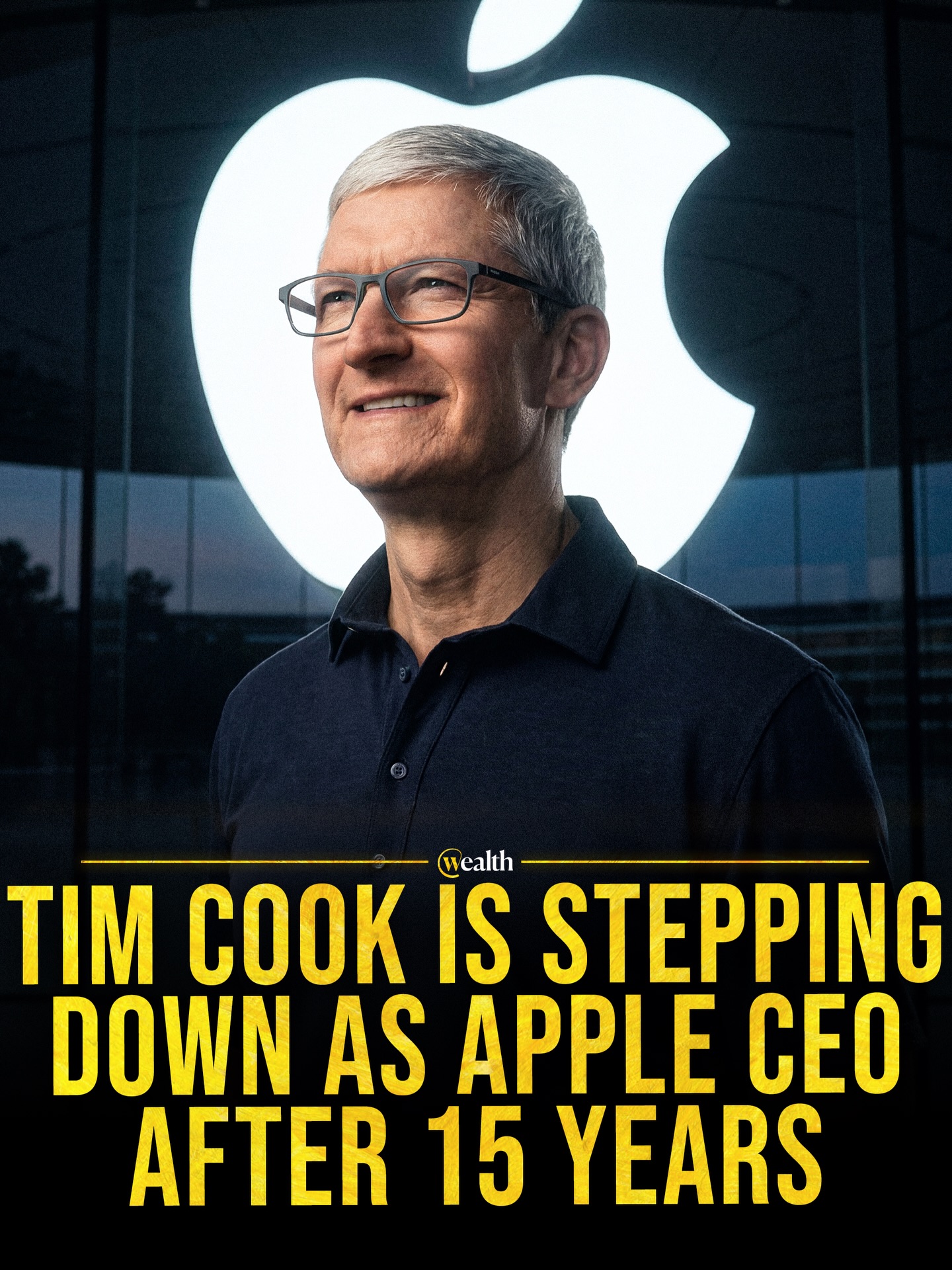 Apple’s next chapter now has a date. 📱🤯

Tim Cook is stepping down as Apple CEO after 15 years, with John Ternus set to take over on September 1, 2026. Cook stays close to the company as executive chairman, which makes this look less like a break and more like a carefully managed handoff.

The scale of Cook’s run is hard to separate from the story: Apple went from $108 billion in yearly revenue to more than $416 billion under his leadership. But Ternus brings a different center of gravity. He joined Apple in 2001 and helped lead hardware teams behind much of the product lineup people actually hold, wear, charge, and upgrade.

Choosing the hardware leader says something about the next era: Apple still has to make the future feel tangible in people’s hands.

#Business #Technology #PolymarketPartner #Apple
