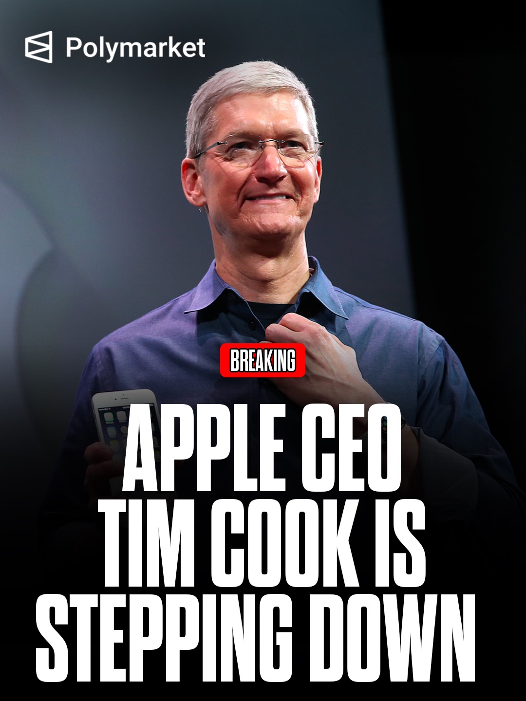 Tim Cook will step down as CEO of Apple, transitioning to an executive vice president role on the board after a long-planned succession process. 

John Ternus will become the company’s next chief executive, effective Sept. 1, 2026, following a unanimous board decision.