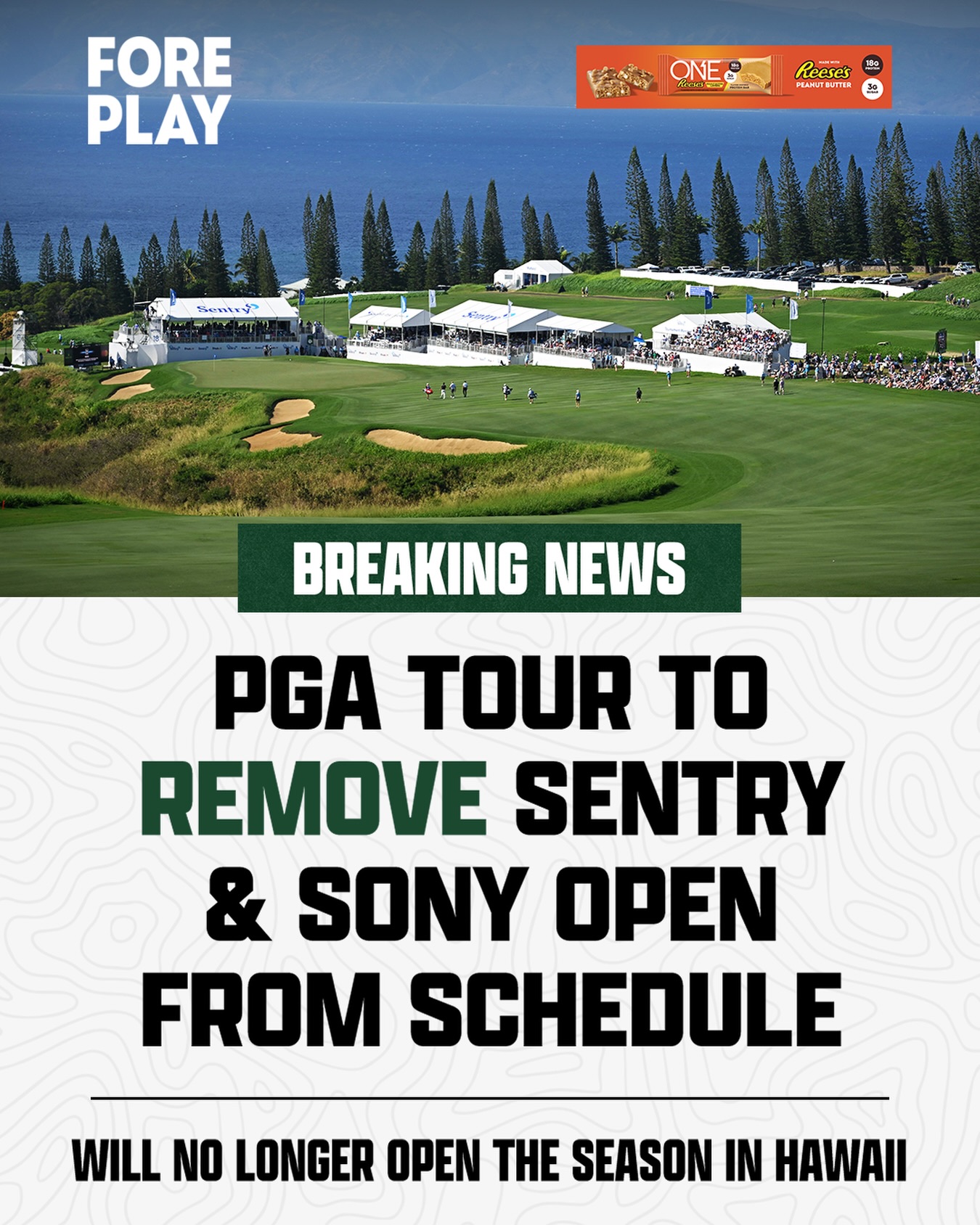 There will no longer be a Hawaii swing on the PGA Tour, according to multiple reports.

Thoughts on the news? @ONE1Brands
