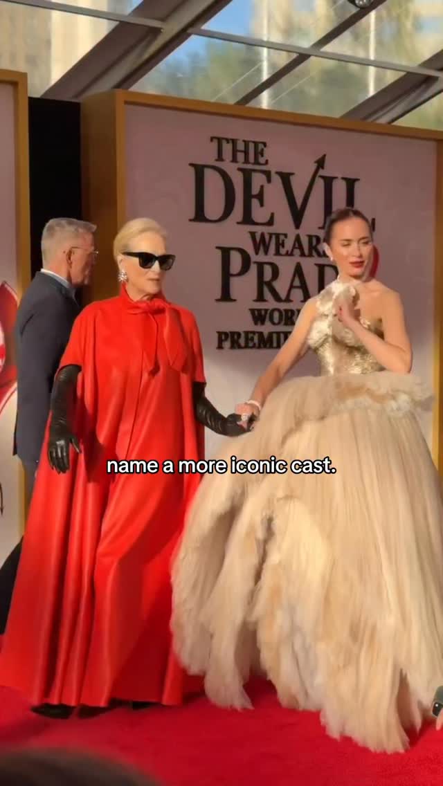 I’ve been waiting 20 years for this cast to reunite on a red carpet. #TheDevilWearsPrada2
video: @danielatguevara